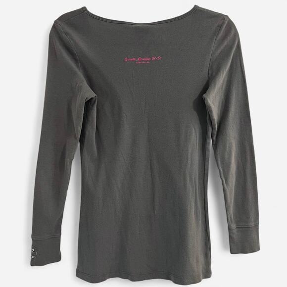 Vintage Y2K 2000s Harley Davidson Motorcycles McBling Long Sleeve - Picture 6 of 8